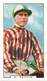 1936 Gallaher Famous Jockeys #20 Kenneth Gethin Front